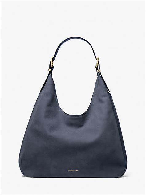 Nolita Large Suede Hobo Shoulder Bag .